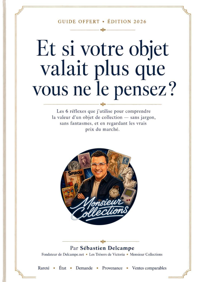 Couverture du guide gratuit Monsieur Collections : Et si votre objet valait plus que vous ne le pensez ?